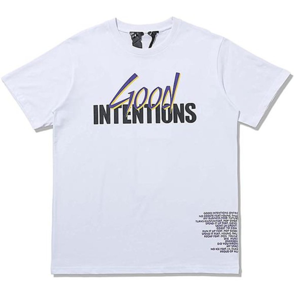 Vlone Shirt Casual Couples T-Shirt Hip Hop Tees